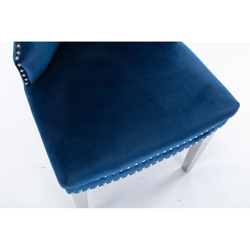 Chaise d'appoint à oreilles Berendt, Bleu
