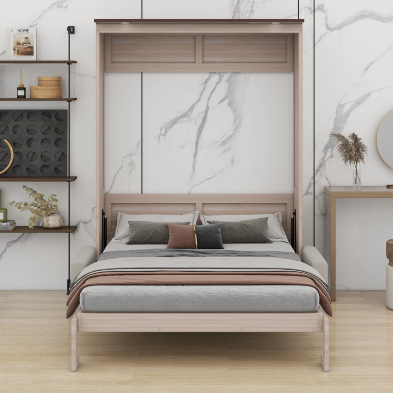 Murphy Bed With Sofa And LED