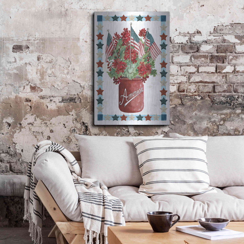 "Fleurs patriotiques" par Cindy Jacobs, H 36 po x l 24 po