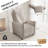28.5" Wide Upholstered Recliner Manual Pushback Recliner Home Theater Recliner Chair-1596086567