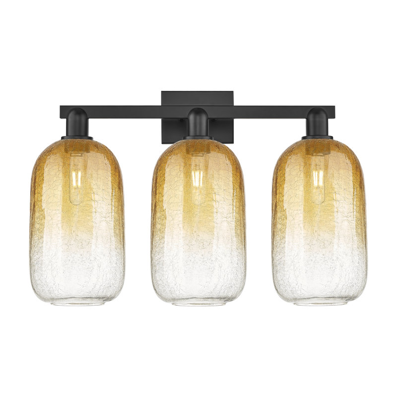 Brookhaven Cloche 3 - Light Vanity Light, Clear/Matte Black