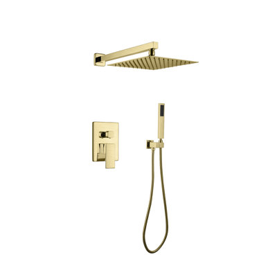 Wall Mounted Complete Shower System With Pressure-Balanced Valve