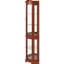 Armoire de coin avec finition en noyer