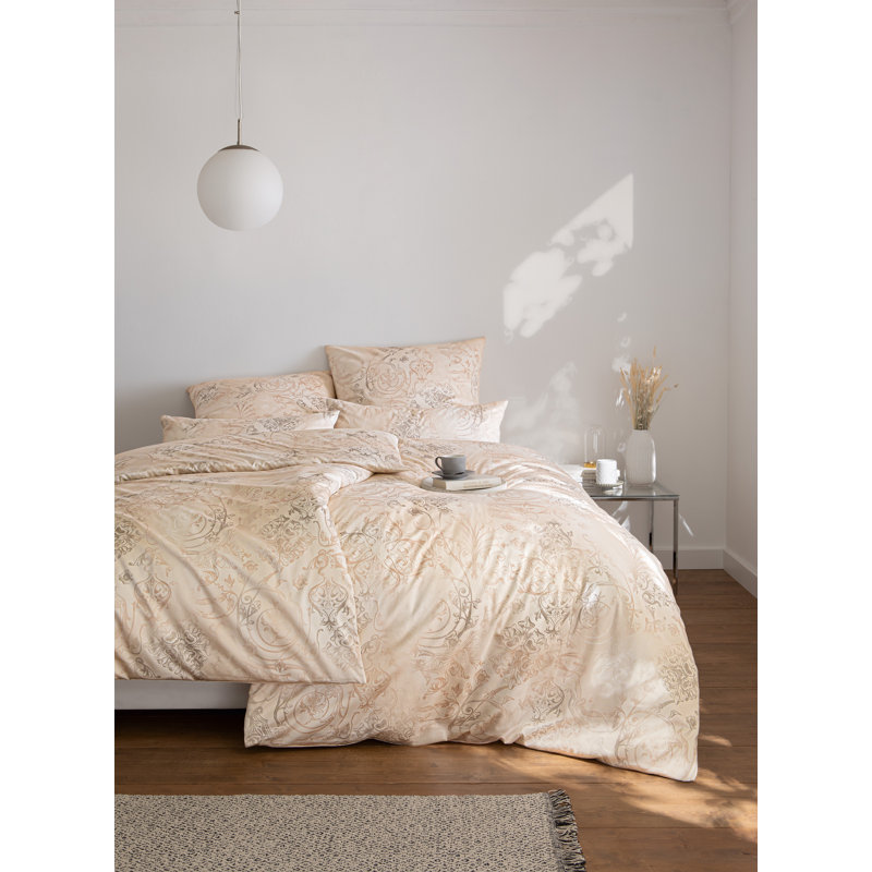 Gregorio Duvet Cover Set, 155 x 220cm - 1 Pillowcase (80 x 80 cm), Sand