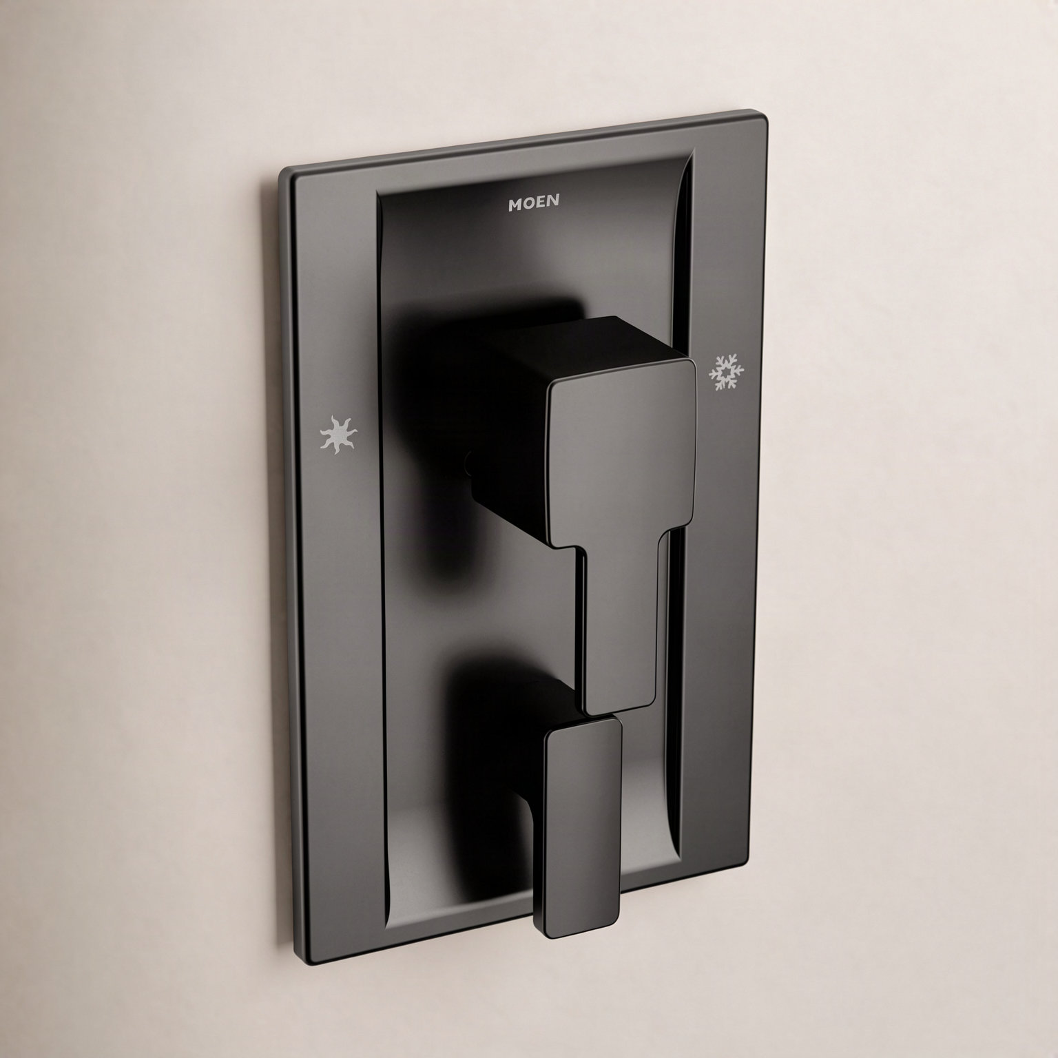 90 Degree Posi-Temp 3-Function Transfer Trim, Matte Black