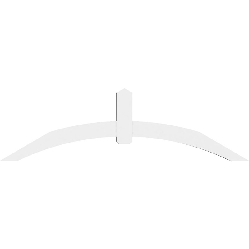 Support pour pignon en PVC Archdale, H 28 po x l 96 po (pas: 7/12), P 6 po x F 6 po