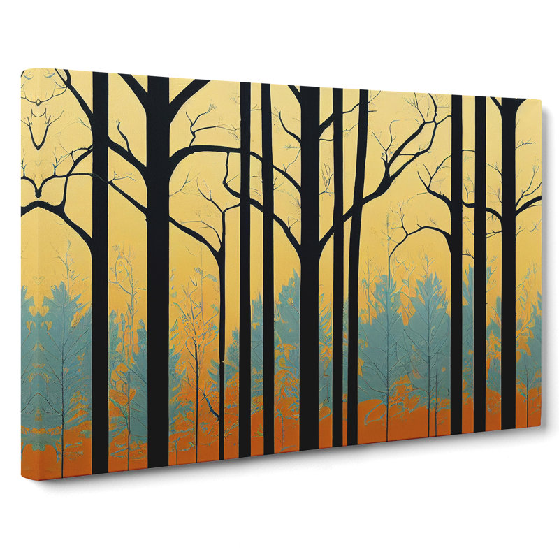 Deco Spring Forest Vol.6 Abstract - Wrapped Canvas, 35cm H x 50cm W x 3cm D