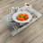 Polyester Grey Green Pale Rust Rectangle Placemat