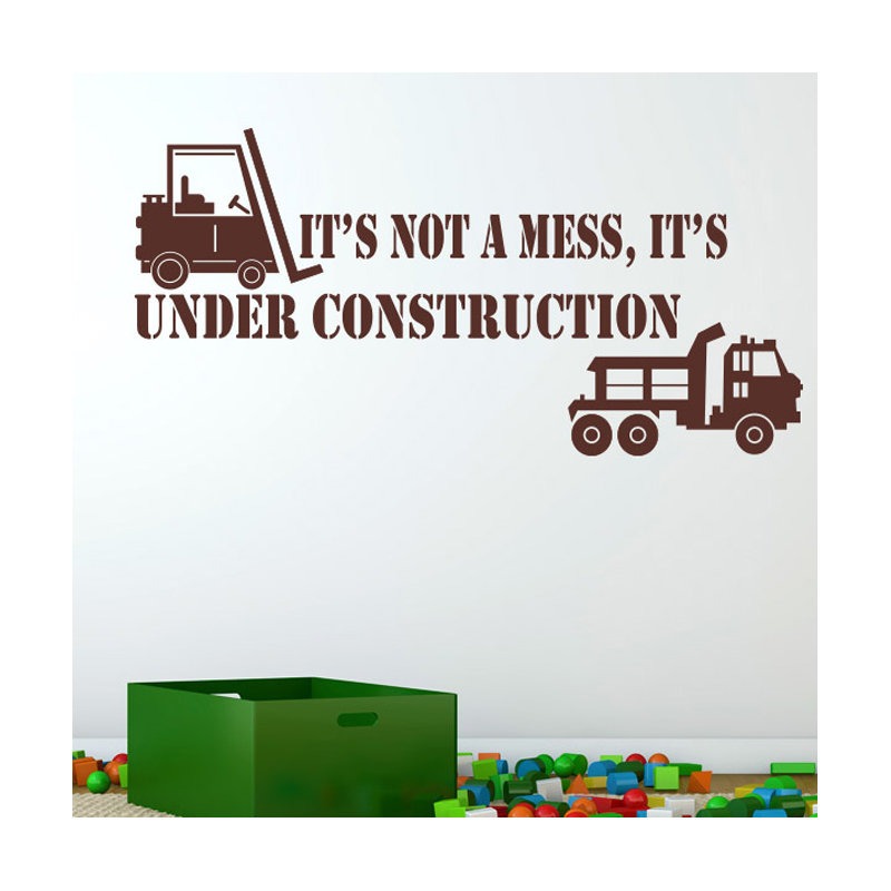 Non-Wall Damaging Wall Decal, Large, Brown
