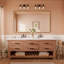 Miroir de salle de bain décoratif mural en bois massif-801562776
