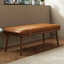 Banc rembourré en cuir massif brun-828419014