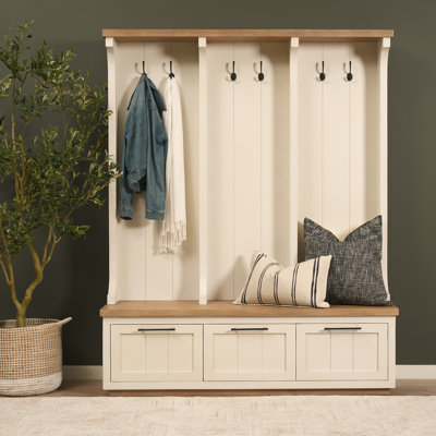 Kai Hall Tree 61'' Wide with Bench and Shoe Storage