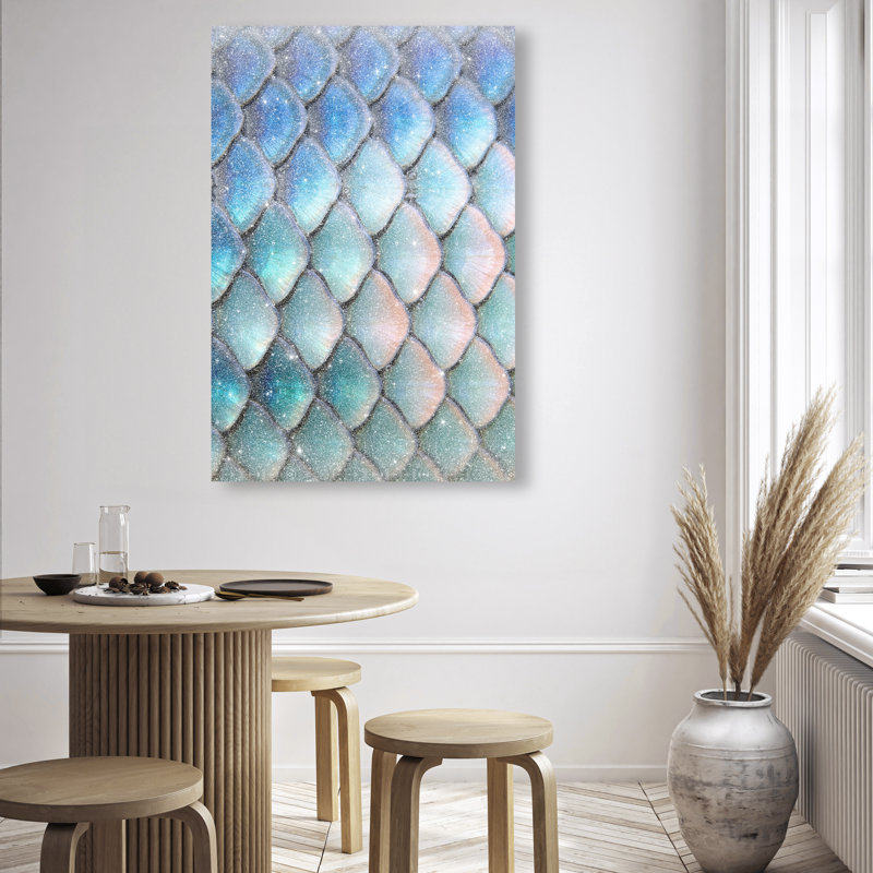 Mermaid Zoom Canvas Fantasy & Sci Fi Print by Oliver Gal, Black Frame, 10 x 15, 15"H x 10"W, Gallery Wrapped