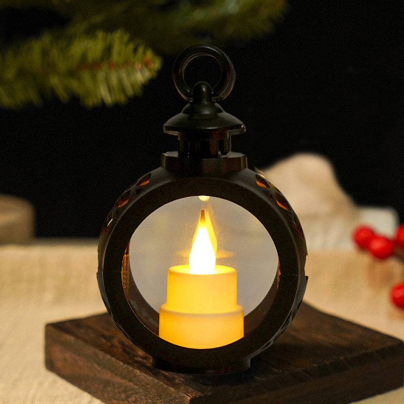 Bougie électronique à lumière ambiante, petite lampe à huile de Noël, mini-bougie, veilleuse de Noël, lumières de décoration ambiante