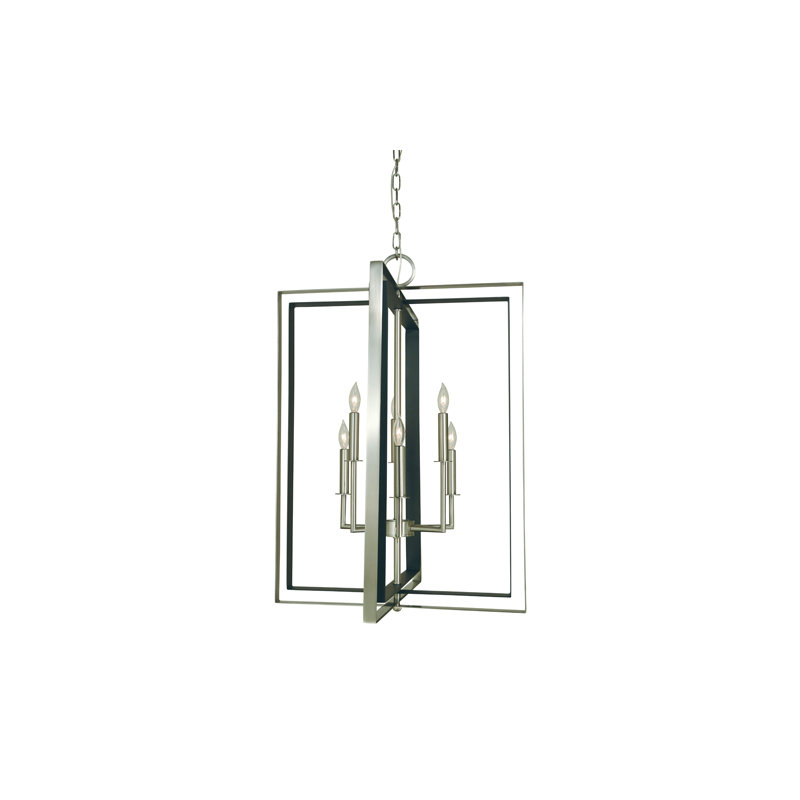 Lustre 6 lumières Camadine Par Corrigan Studio®, Nickel brossé