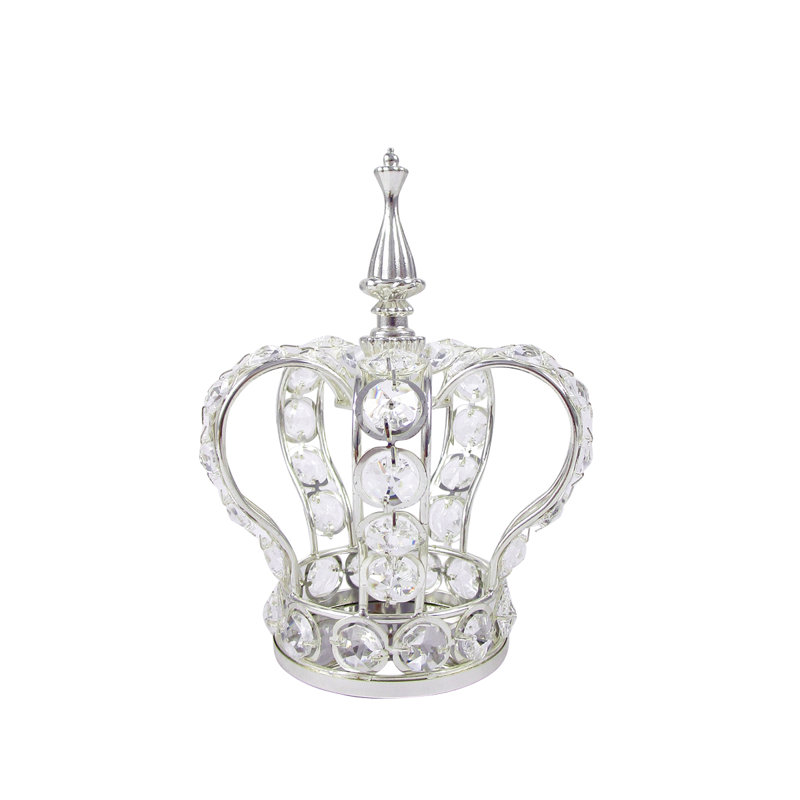 Centre de table SantaCruz, H 7 po x l 6 po x P 6 po, Argent