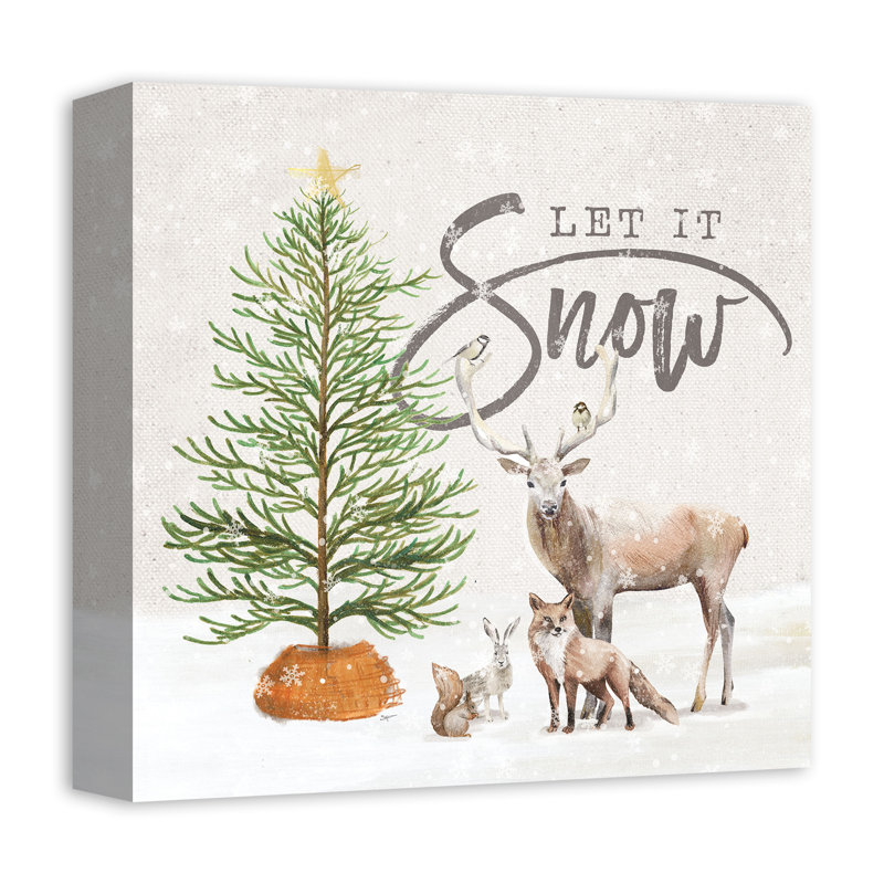 Let It Snow - on, H 12 po x l 12 po x P 1,25 po