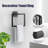 10-Piece Stainless Steel Bathroom Accessories Set - Wall-Mounted Towel Rack, Toilet Paper Holder, Hand Towel Ring And Robe Hook - Rustproof And Durable-114531920