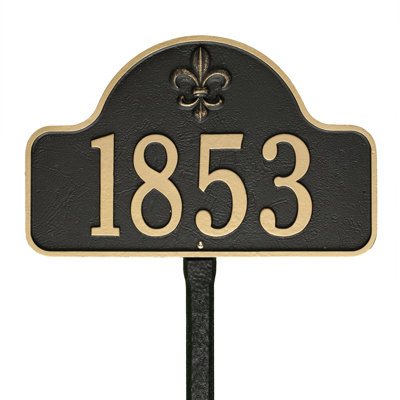 Lexy 1-Line Lawn Address Sign