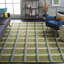 Giedre Geometric Hand Tufted Cotton/Wool Area Rug in Green/Beige-914687389