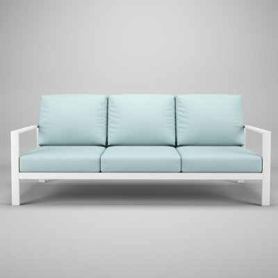 Townsend Metal Outdoor Sofa With Sunbrella Cushion by Birch Lane