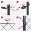 Vidaxl Chain Link Fence With 7 Posts Galvanised Steel-114858448-114858435