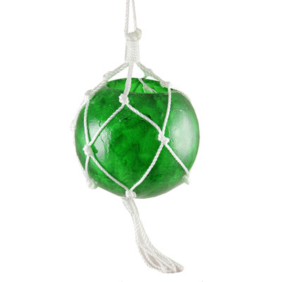 35-Count Green Roped Mini Ball Outdoor Christmas Decor - White Wire