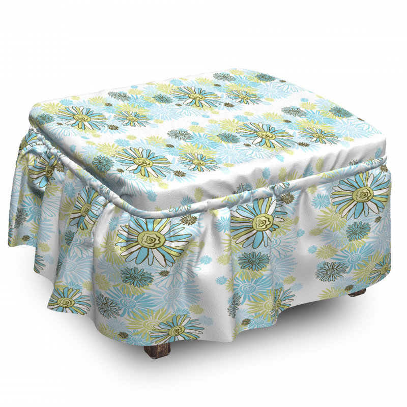 Box Cushion Ottoman Slipcover