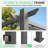 Erommy 10' X 12' Outdoor Pergola With Retractable Canopy, Heavy-Duty Metal Frame And Adjustable Patio Shade Roof, Gray-123264997-123264994