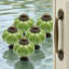 Vintage Ceramic Pumpkin Cabinet Knobs And Drawer Pulls With Mounting Hardware, With Bronze Base For Furniture And Doors-125138551-125138548