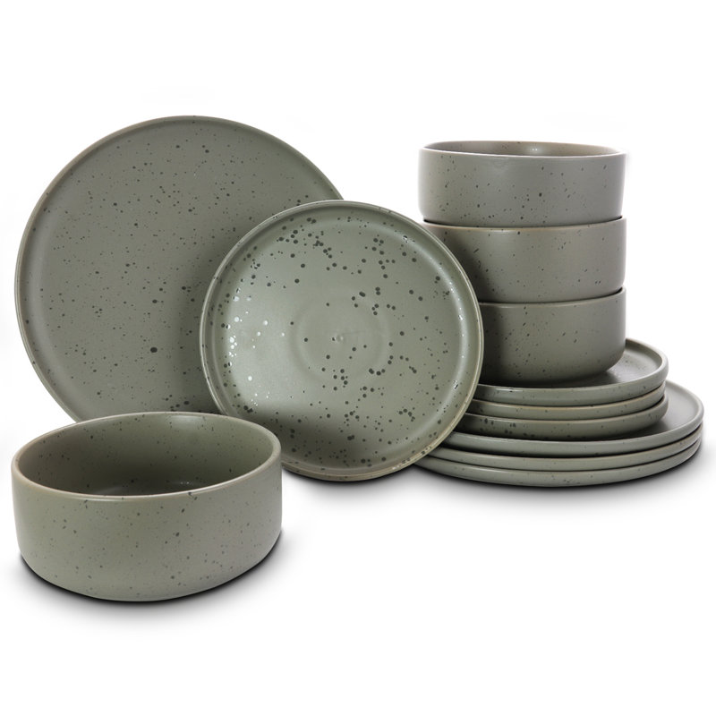 Ensemble 12 pièces de vaisselle, service pour 4 Hurd