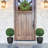 Set of 2 Artificial Boxwood Topiary Trees with Ground Stakes