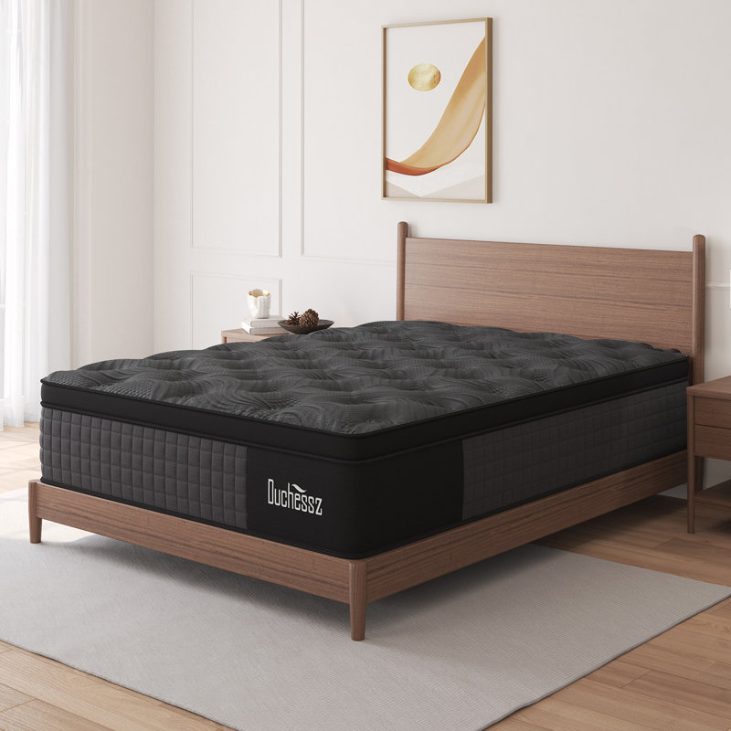 14'' Euro Top Medium-Firm Hybrid Mattresses With Gel Memory Foam And Bed in a Box, Twin, 14"