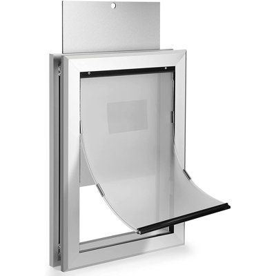17.4'' W x 27.55'' H Aluminum Pet Door