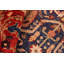 Tapis rouge / noir en laine noué à la main de style oriental Silke 8 pi 4 po x 10 pi 1 po Silke
