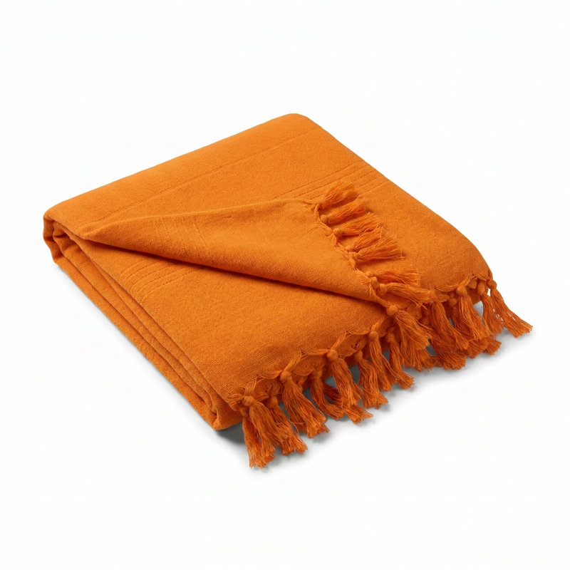 Absorbent Cotton Tassel Bath Sheet