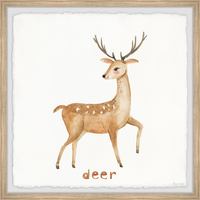 «Iona Gentle Deer», reproduction encadrée, H 12 po x l 12 po x P 1,5 po