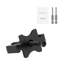 Ensemble de fixation 600 pièces pour terrasse en composite avec vis à tête étoilée - T-Clips noirs