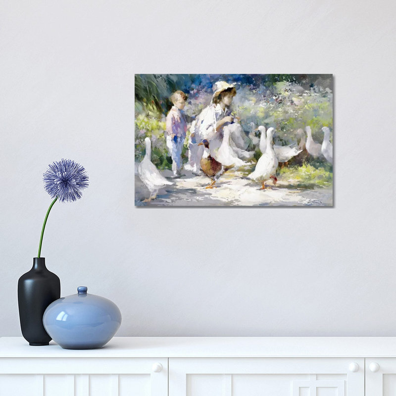 Feeding Time by Willem Haenraets - Wrapped Canvas Print, 30.48 cm H x 45.72 cm W