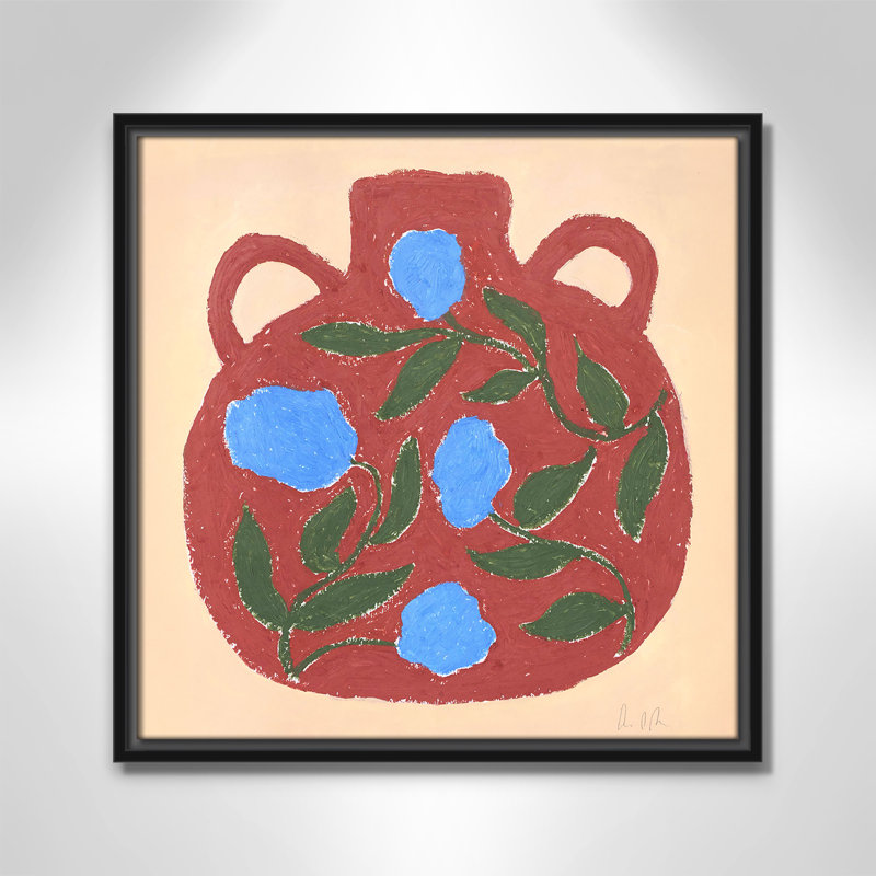 Impression de vase Colette n ° 04 par Camilla Bergqvist, Noir, H 17,5 po x l 17,5 po