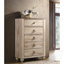 Ensemble de chambre à coucher avec lit-bateau très grand, commode, miroir, table de chevet, commode Imerland