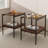 Coffee Table And Two End Tables, Tempered Glass Table With MDF Shelf, Modern Tables For Living Room-1473384076