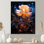 Radiant rose magique forêt rose - Rose Art mural salon