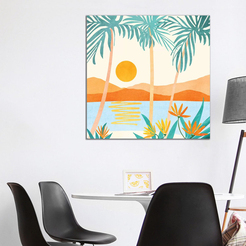 Bali Sunset - Print on Canvas, Wrapped Canvas, 93.98cm H x 93.98cm W x 3.81cm D