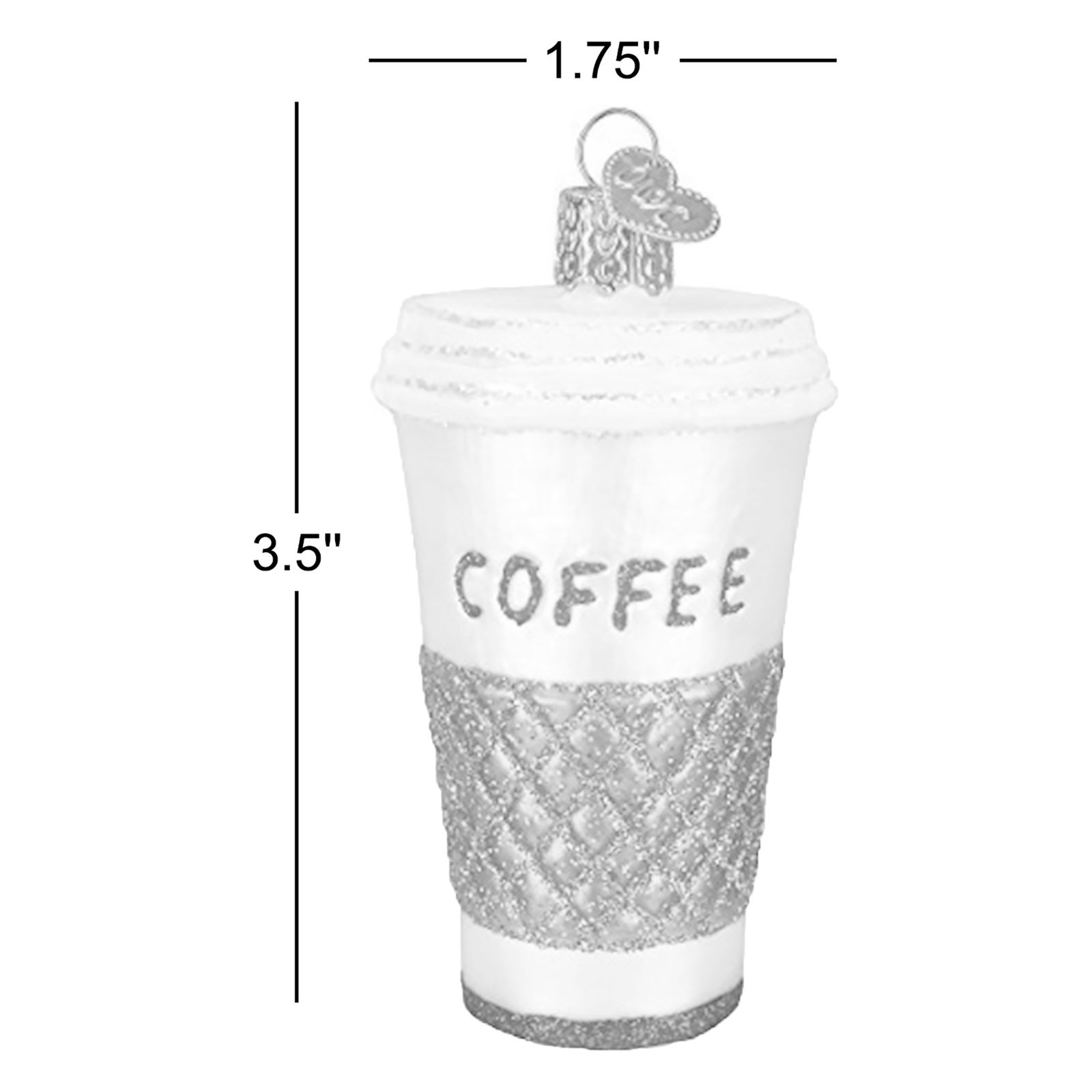 Coffee to Go Hanging Figurine Ornament