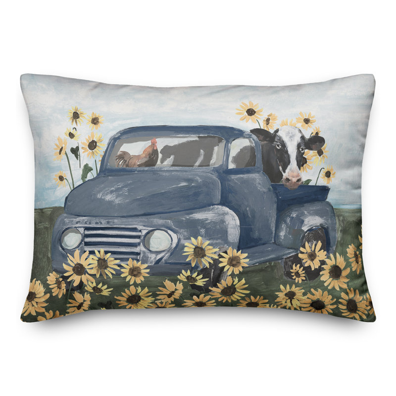 Coussin intérieur / extérieur Farmhouse Animals In Truck