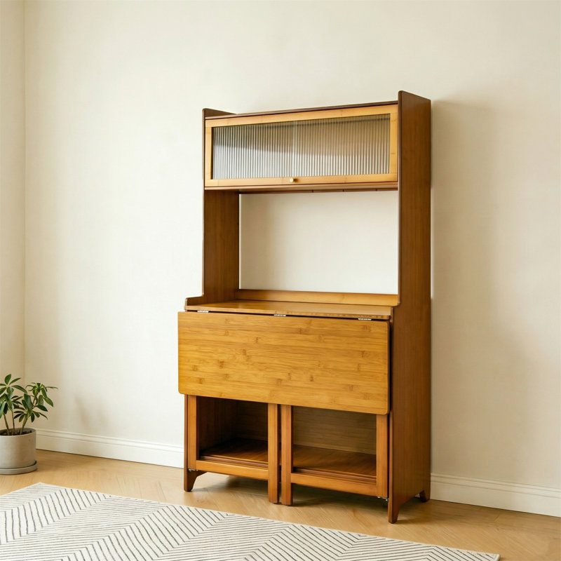 Table pliante multifonctionnelle en bambou