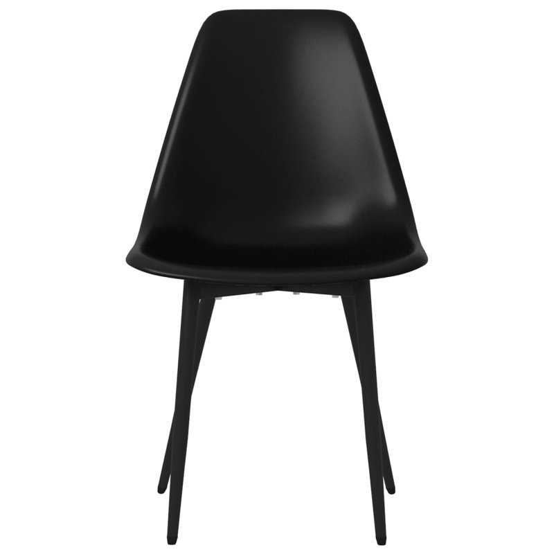 47cm H Side Chair, Black, Black, 4