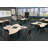 Hierarchy Manufactured Wood 32'' h x 29.90'' w Adjustable Collaborative Desk-49825488-49825487