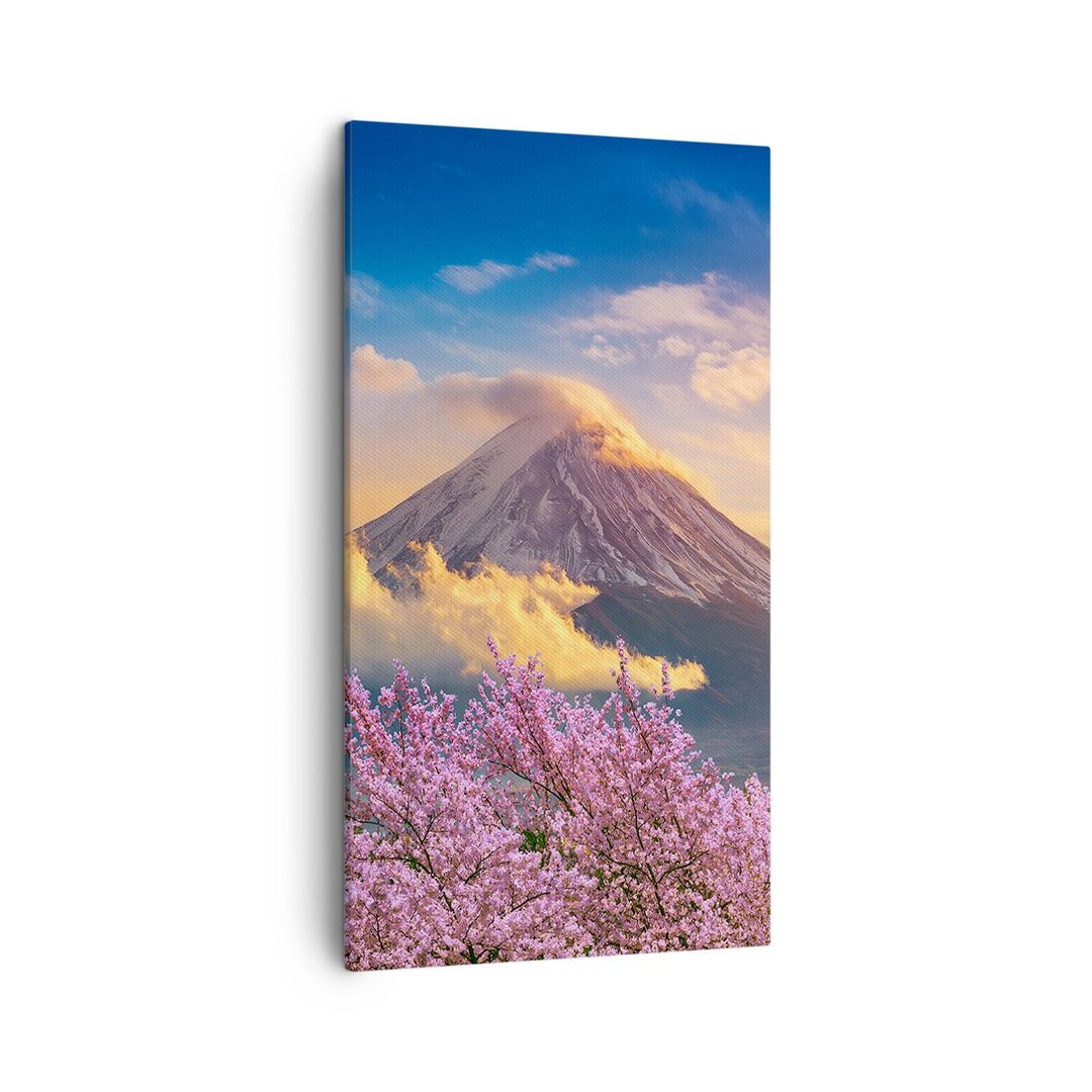 Leinwandbild Fuji Flower Cherry